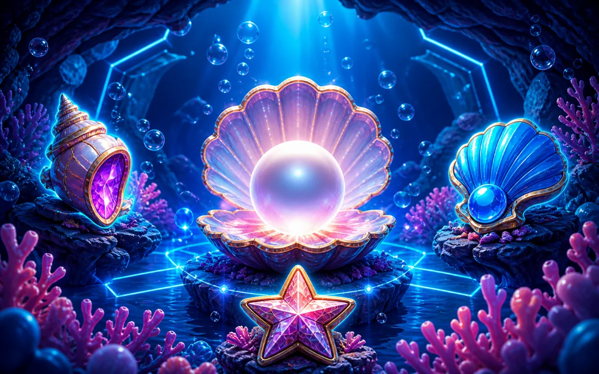 Blue underwater reels glowing like a submerged comet